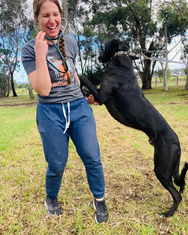 Dr Olga Lynn examining a patient